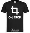 Men's T-Shirt Oh crop black фото