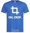 Men's T-Shirt Oh crop royal-blue фото