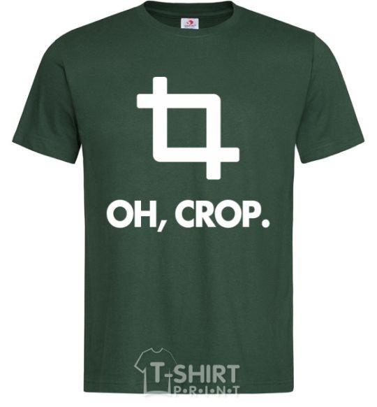 Men's T-Shirt Oh crop bottle-green фото