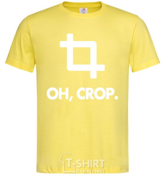 Men's T-Shirt Oh crop cornsilk фото