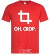 Men's T-Shirt Oh crop red фото