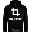 Men`s hoodie Oh crop black фото