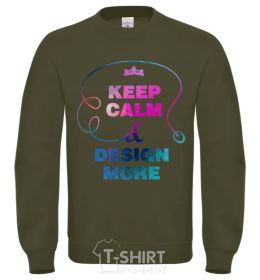 Sweatshirt Keep calm and design more sand фото