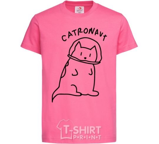 Kids T-shirt Catronaut heliconia фото