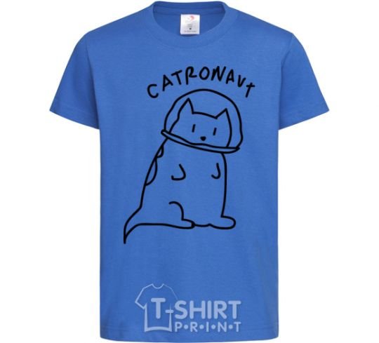 Kids T-shirt Catronaut royal-blue фото