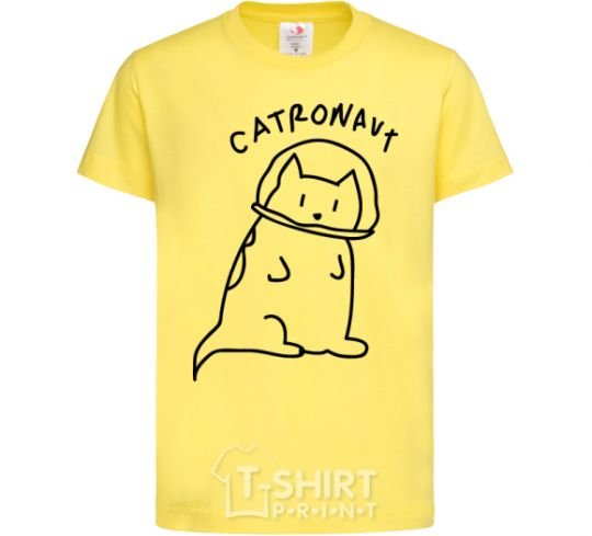 Kids T-shirt Catronaut cornsilk фото