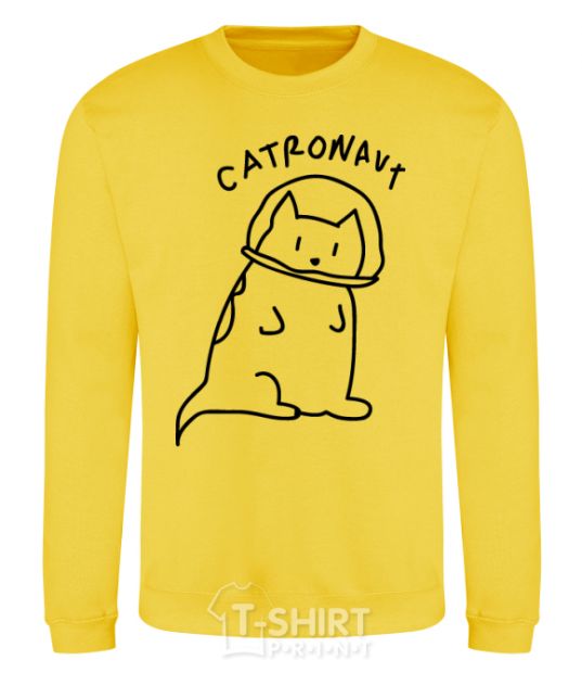 Sweatshirt Catronaut yellow фото