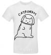 Men's T-Shirt Catronaut White фото