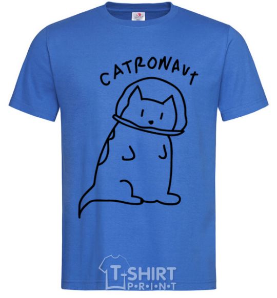 Мужская футболка Catronaut Ярко-синий фото