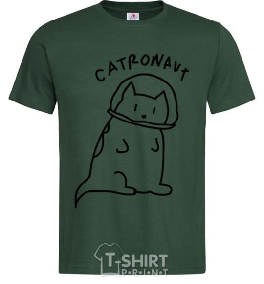 Men's T-Shirt Catronaut bottle-green фото