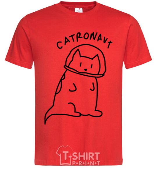 Men's T-Shirt Catronaut red фото