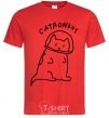 Men's T-Shirt Catronaut red фото