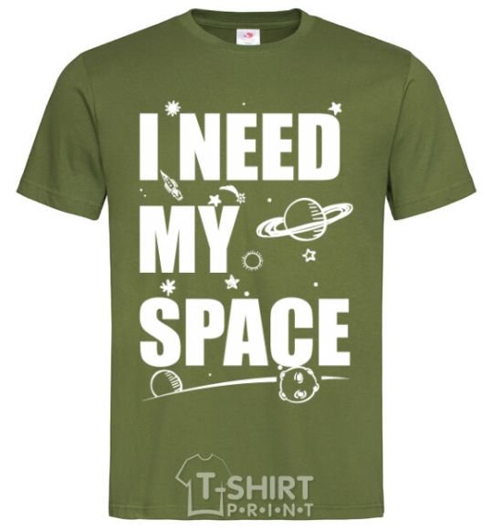Men's T-Shirt I need my space millennial-khaki фото