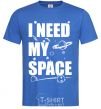 Men's T-Shirt I need my space royal-blue фото