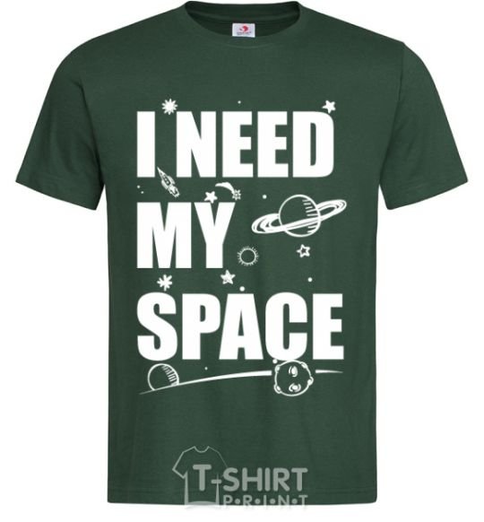 Men's T-Shirt I need my space bottle-green фото