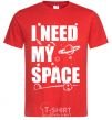 Men's T-Shirt I need my space red фото