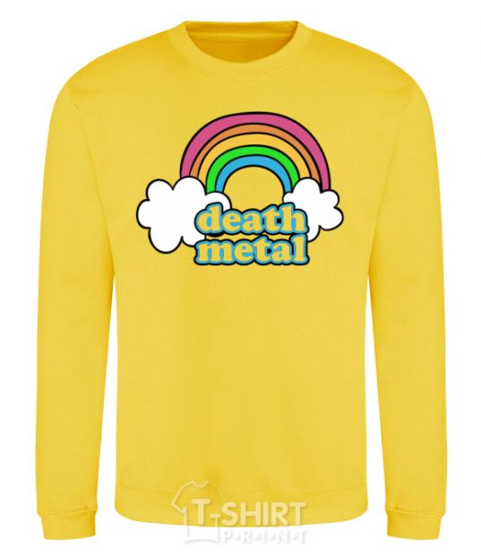 Sweatshirt Death metal yellow фото