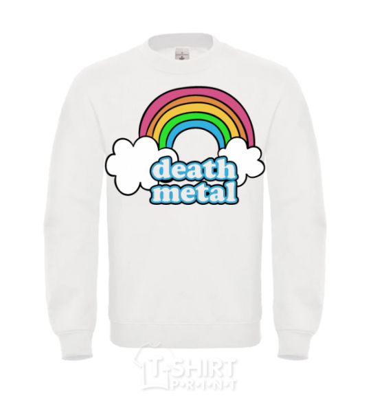 Sweatshirt Death metal White фото