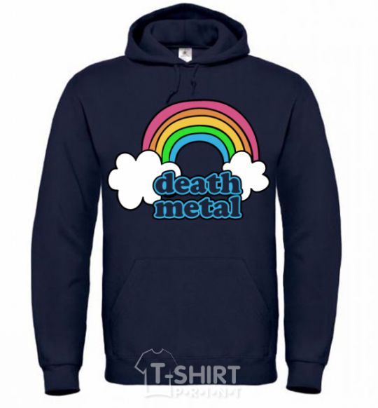 Men`s hoodie Death metal navy-blue фото