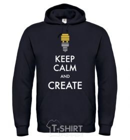 Men`s hoodie Keep calm and use the force black фото
