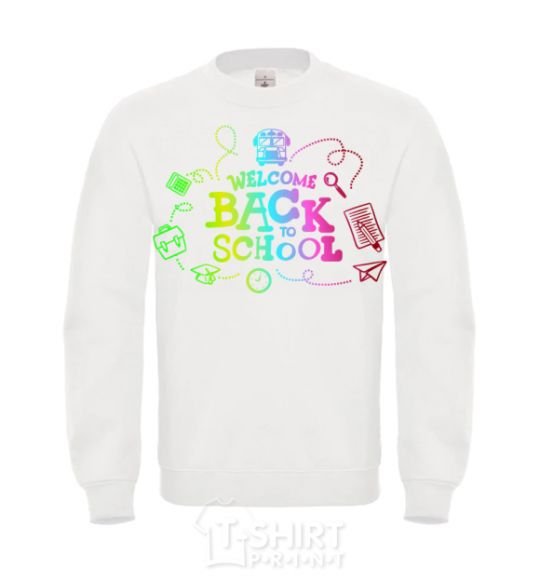 Sweatshirt Welcome back to school White фото