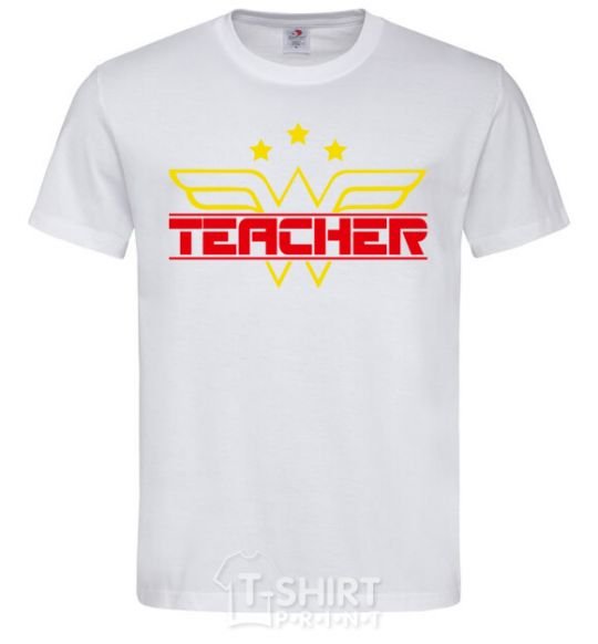 Men's T-Shirt Wonder teacher White фото