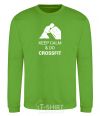 Sweatshirt Keep calm and do crossfit orchid-green фото