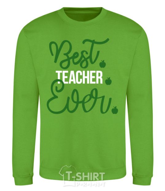 Sweatshirt Best teacher ever orchid-green фото