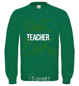 Свитшот Best teacher ever Лаймовый фото