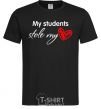 Мужская футболка My students stole my heart Черный фото