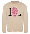 Sweatshirt I love art sand фото