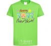 Kids T-shirt Happy 2019 new year pig orchid-green фото