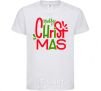 Kids T-shirt Merry Christmas text White фото