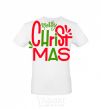 Men's T-Shirt Merry Christmas text White фото