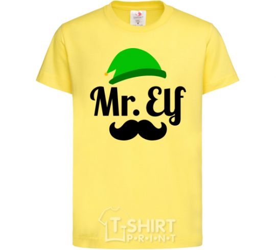 Kids T-shirt Mr. Elf cornsilk фото