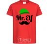 Kids T-shirt Mr. Elf red фото