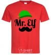Мужская футболка Mr. Elf Красный фото