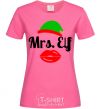 Женская футболка Mrs. Elf Ярко-розовый фото