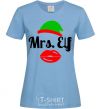 Женская футболка Mrs. Elf Голубой фото