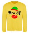 Sweatshirt Mrs. Elf yellow фото