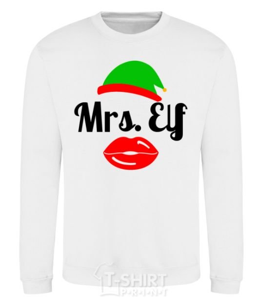 Sweatshirt Mrs. Elf White фото