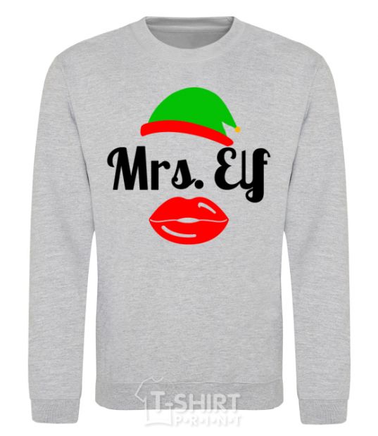 Sweatshirt Mrs. Elf sport-grey фото