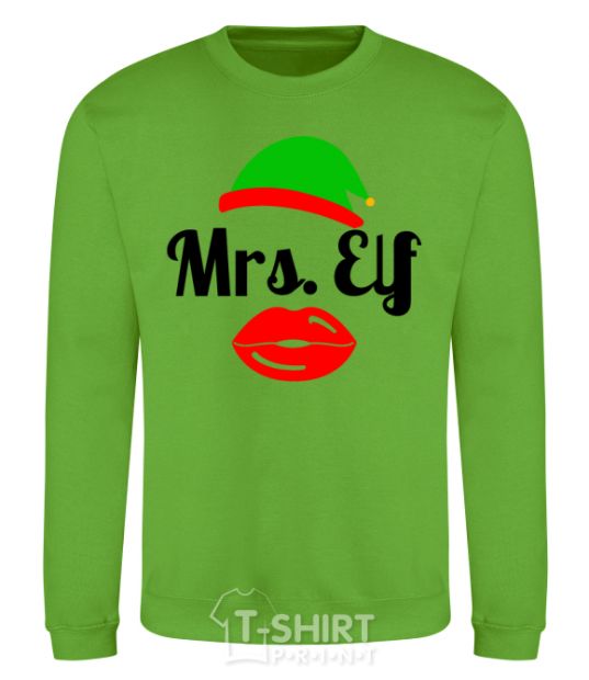 Sweatshirt Mrs. Elf orchid-green фото