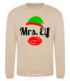 Sweatshirt Mrs. Elf sand фото