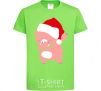 Kids T-shirt Dabbing christmas pig orchid-green фото