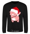 Sweatshirt Dabbing christmas pig black фото