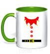 Mug with a colored handle Костюм "Эльф" kelly-green фото