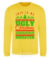 Свитшот Ugly Christmas sweater Солнечно желтый фото
