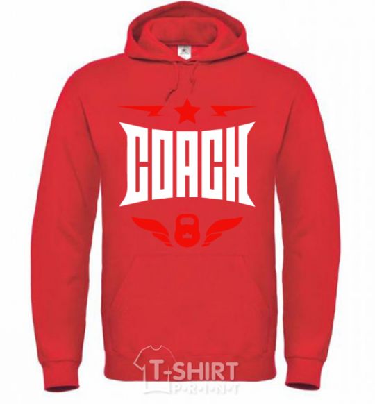 Men`s hoodie Coach bright-red фото