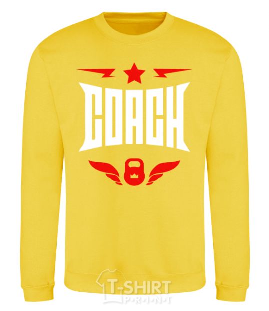 Sweatshirt Coach yellow фото